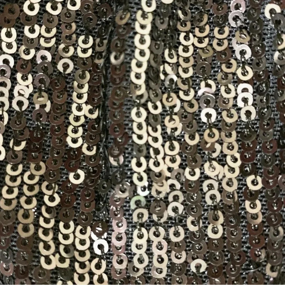 NWT Ann Taylor Sequin Flutter Sleeve Tee - Picture 3 of 4